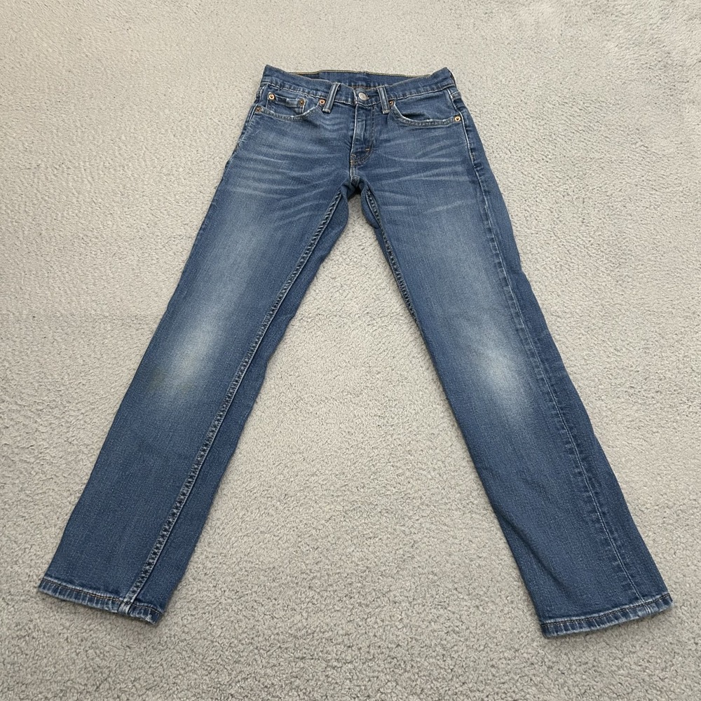 Levis Jeans Mens 28x30 Blue Denim 511 Slim Straight American Stretch Medium Wash